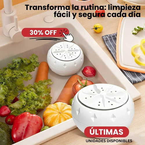 Lavadora portátil de frutas y verduras