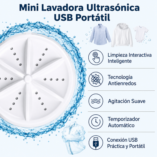 Lavadora Ultrasónica Portátil